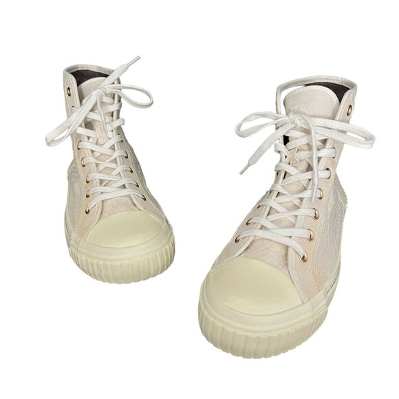 AllSaints Shoes - Allsaints Dana Ghost High-Top Sneaker Trainers Canvas, UK 9 US 11 WORN ONCE